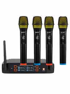 Микрофон караоке беспроводной набор 4 шт Орбита OT-ERM16
